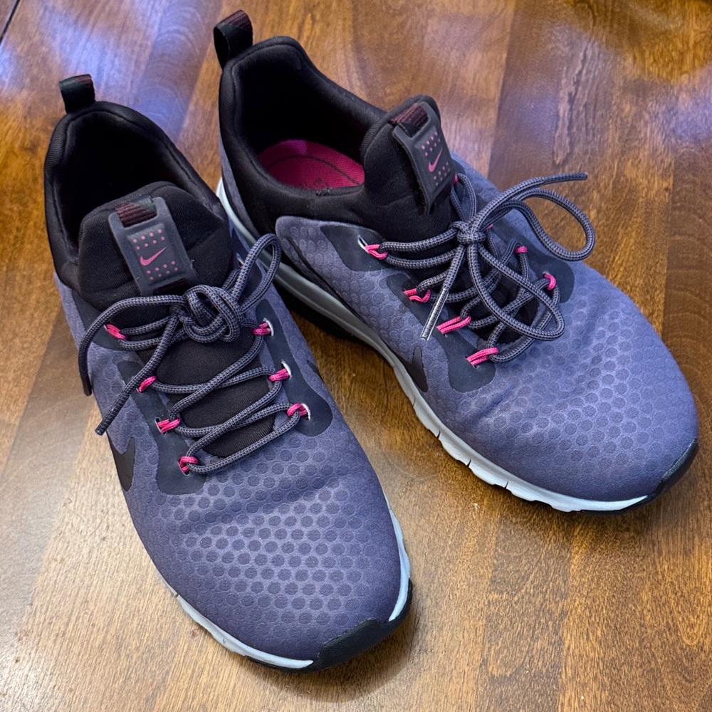 Nike Air Deep Purple and Pink Sneakers